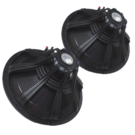 PAIR PACK (x2) FaitalPRO 18FH500 8ohm 18" 600watt Subwoofer